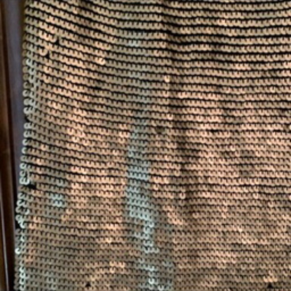Gold Party Dress w/sequins - Picture 5 of 7